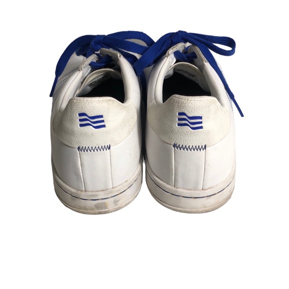 Adidas men’s white/blue spineless golf shoes. Sz 12 - Picture 2 of 5